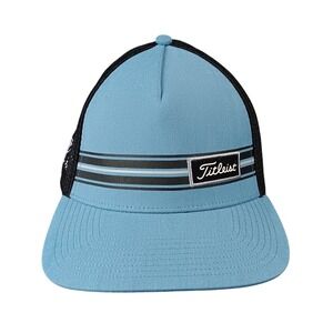 Titleist Golf Hat Blue Black Mesh World Golf‎ Hall of Fame Snapback Mens
